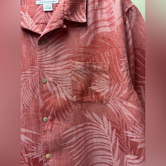 28 Palms Hawaiian Style Silk and Linen blend Shirt Men's XXL - Picture 4 of 7